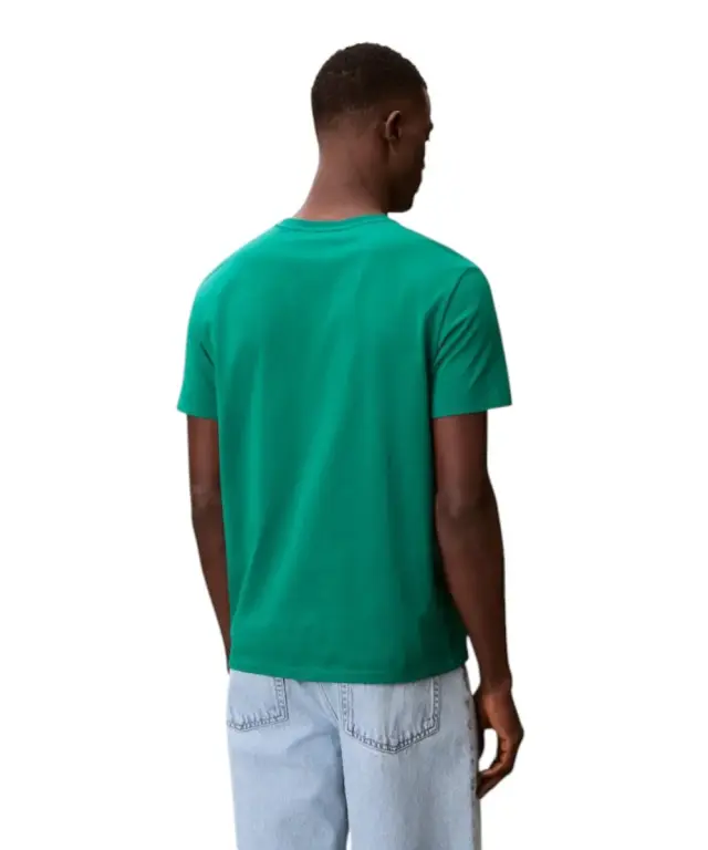 Calvin Klein - Ανδρικό T-shirt Cotton Badge Regular Fit LV04RC272G-L4G Πράσινο 2