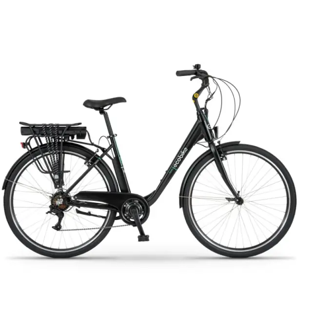 ECOBIKE BASIC ΗΛΕΚΤΡΙΚΟ ΠΟΔΗΛΑΤΟ ΠΟΛΗΣ 28'' ALLOY 7sp 14.5AH ΜΑΥΡΟ 2024