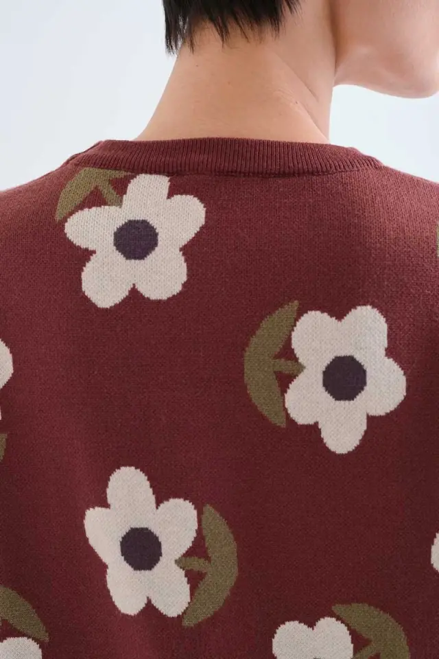 COMPANIA FANTASTICA KNITTED SWEATER (63C/10202 CHOCOLATE BEAN) - L 3