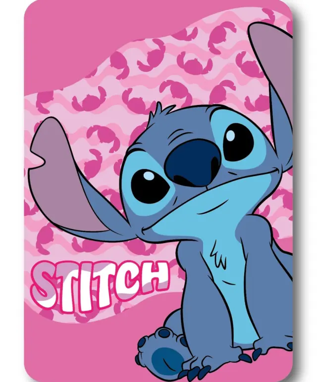 Disney Lilo and Stitch Pink Wave Κουβέρτα Fleece 100×140 cm