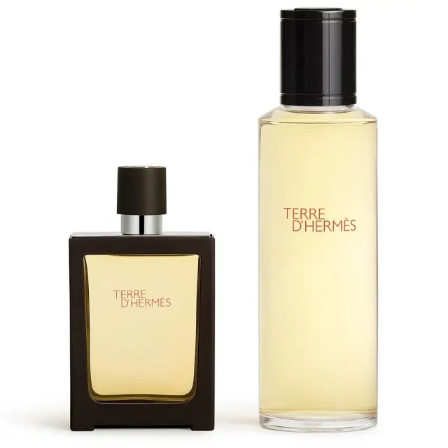 Hermes Terre D' Hermès Parfum - Refillable 30ml & Terre D' Hermès Parfum Refill 125ml