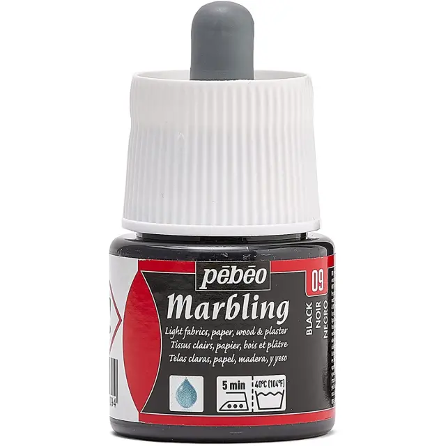 Pebeo Marbling Χρώμα Μαρμαρογραφίας - 09 Black - 45ml