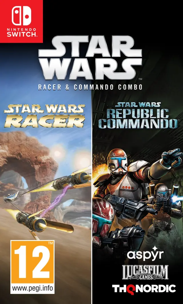Nintendo Switch Star Wars Racer AND Commando Combo
