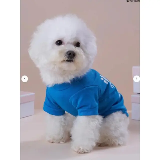Μπλουζάκι Σκύλου Γαλάζιο "My Dog Thinks I'm Awesome" - Ράχη: 19cm 3