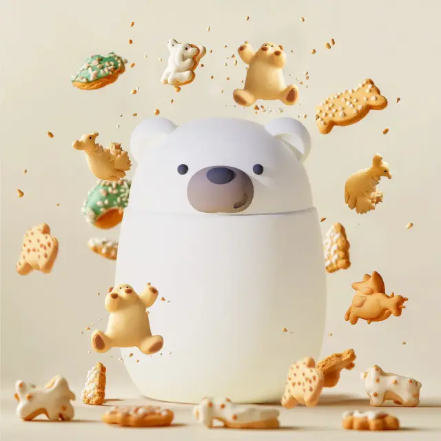 ASOBU Δοχείο Φαγητού Ανοξείδωτο Bestie - Bear 600 ml 2