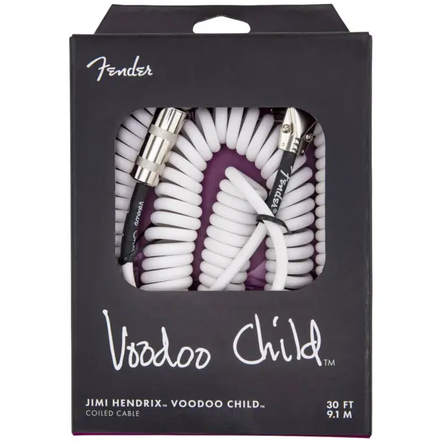 Fender Jimi Hendrix Voodoo Child Καλώδιο Οργάνου 9m Λευκό