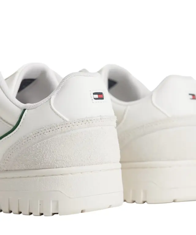 Tommy Hilfiger - Ανδρικά Sneakers Th Basket Core Leather Suede Mix FM0FM05881-0F5 Εκρού 3