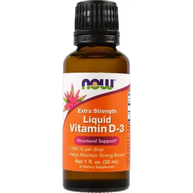Now Foods Vitamin D-3 Liquid, Extra Strength