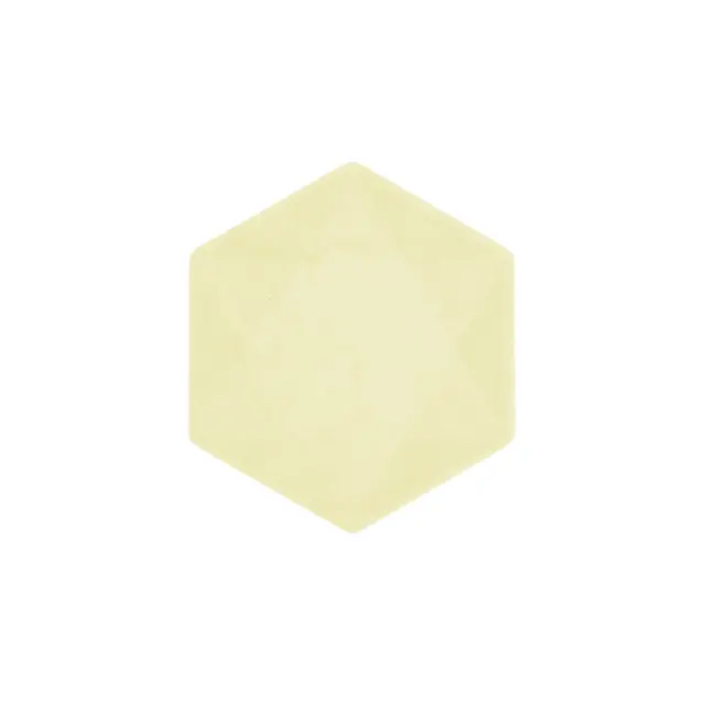 Πιάτα εξάγωνα Vert Decor Yellow 15.8 x 13.7 εκ - Κίτρινο Παστέλ / 6 τεμ