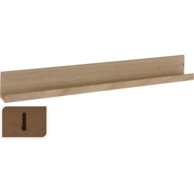 Ράφι τοίχου NB1700650 με διαστάσεις 6x58x6.8cm - Ξύλο NB1700650