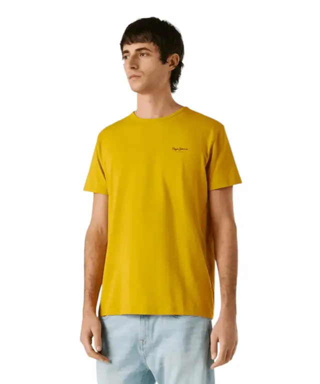 Pepe Jeans - Ανδρικό T-shirt Original Basic PM5010180-089 Κίτρινο 3