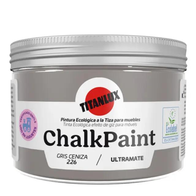 Χρώμα Κιμωλίας TITAN CHALK PAINT ULTRAMATE GRIS CENIZA 150ml