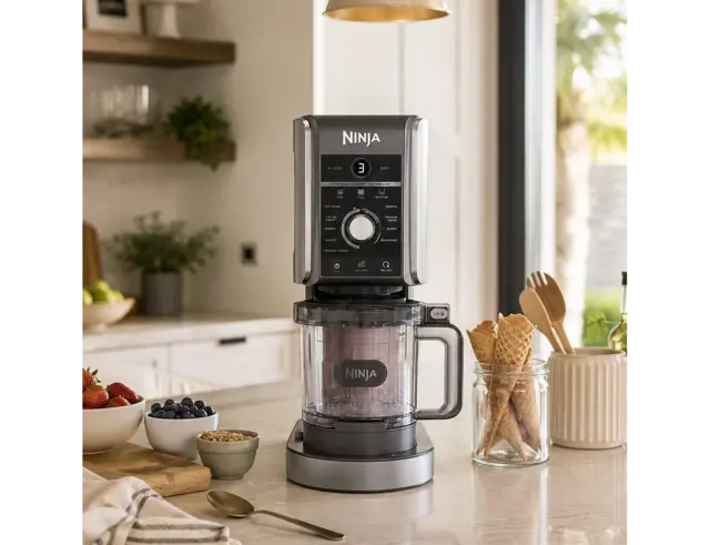 Παγωτομηχανή Ninja CREAMi Deluxe (NC502EU) - 800W - 706 ml - ΑσημίNC502EU