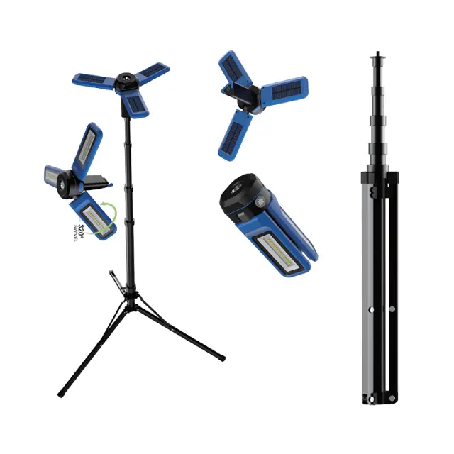 BORMANN Pro BPR6070 - BORMANN Pro BPR6070 Φακός/Λάμπα Εργασίας Επαναφορτιζόμενος Led 1200Lm, Με Ηλιακά Πάνελ (063414)
