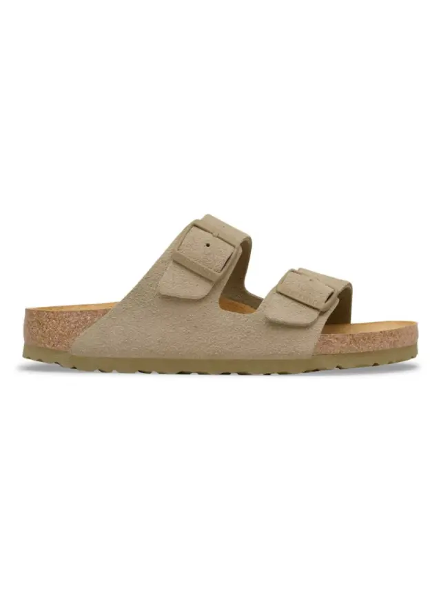 Birkenstock Πέδιλα Unisex δέρμα suede Μπεζ BIR/ARIZONA 1032061 F/KHAKI - 43 3
