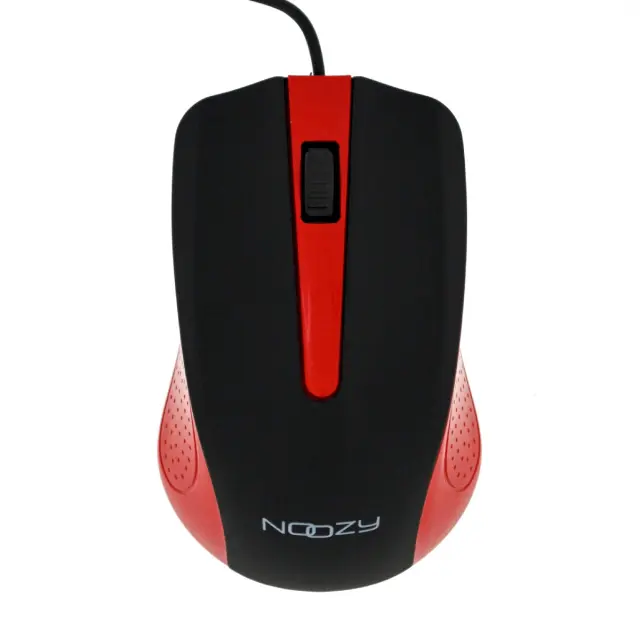 Ενσύρματο Ποντίκι Noozy SM-26 USB 3D με 3 Πλήκτρα και 1000DPI Μαύρο-Κόκκινο 2