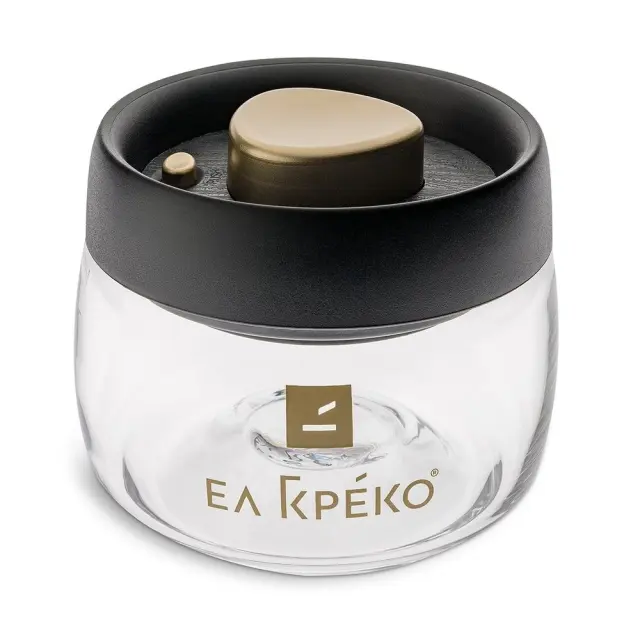 Ελ Γκρέκο Γυάλινο δοχείο κενού αέρος για ελληνικό καφέ, χωρητικότητας 0.4 L