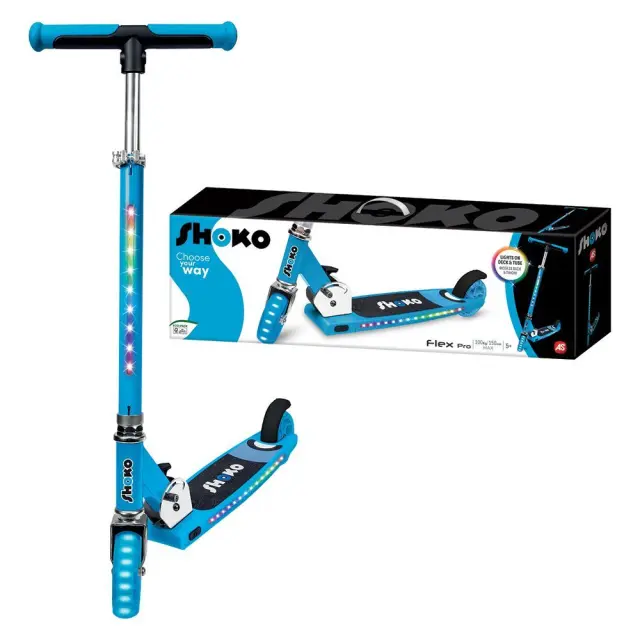 Shoko Παιδικό Πατίνι Flex Pro Με 2 Ρόδες Σε Μπλε Χρώμα Για 5+ Χρονών (5004-50524)