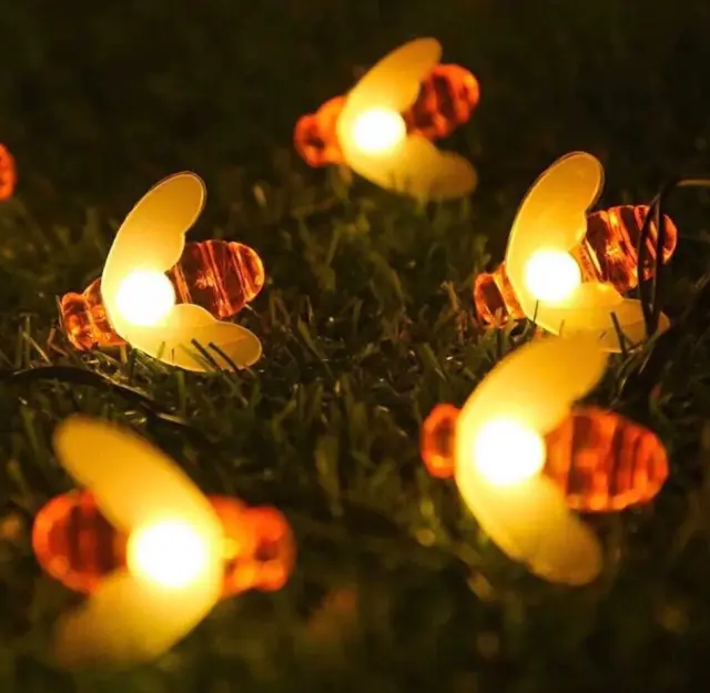 Ηλιακή γιρλάντα φωτισμού LED - Μέλισσα - 5m+1m - 20D - 152806 - Warm White 3