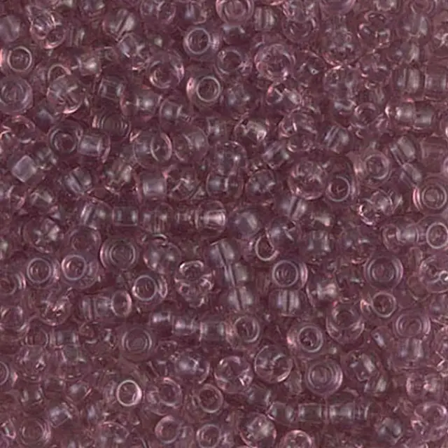 Χάντρα Miyuki Round Rocailles 8/0 - 142 - Transparent Smoky Amethyst ~25gr