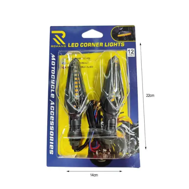 Rchang Φλας Μηχανής Πορτοκαλί σετ 2τμχ - Motorcycle Led Corner Lights 0111635 2