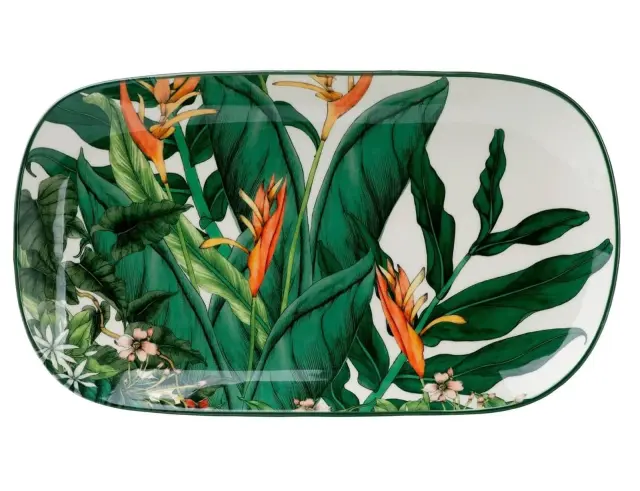 Πιατέλα σερβιρίσματος Maxwell & Williams TBP Night Garden με διαστάσεις 35x19cm - Πορσελάνη - Multicolour DR0468 3