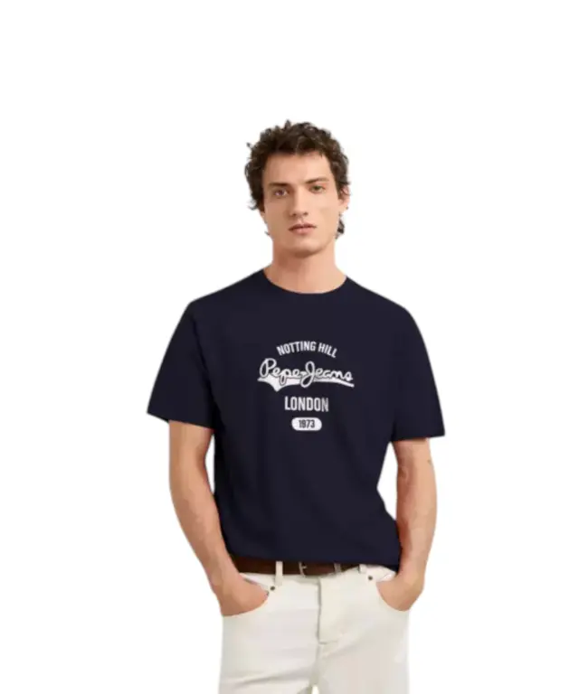 Pepe Jeans - Ανδρικό Κοντομάνικο T-shirt Jimmy Tee PM5010405-597 Μπλε