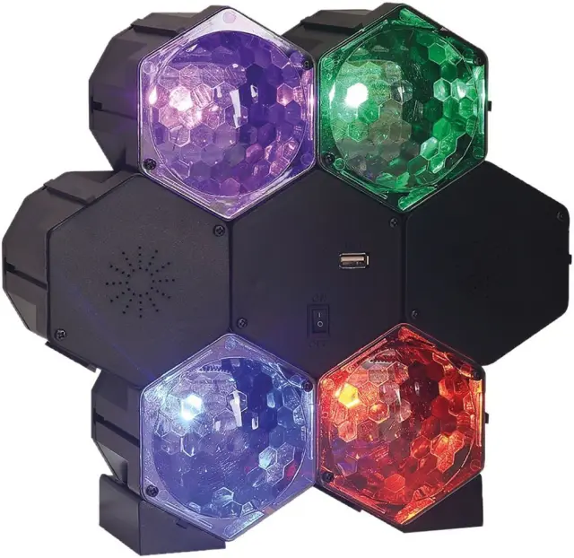 FXLAB 4-Way LED Light Effect with Bluetooth Speaker (G017KB)