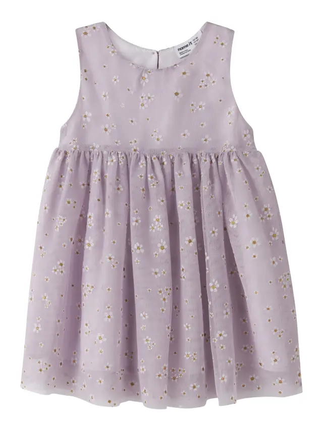 Name It Κοντό Φόρεμα κοριτσίστικο υφαντό Μωβ NMFVABOS SPENCER - 13224449