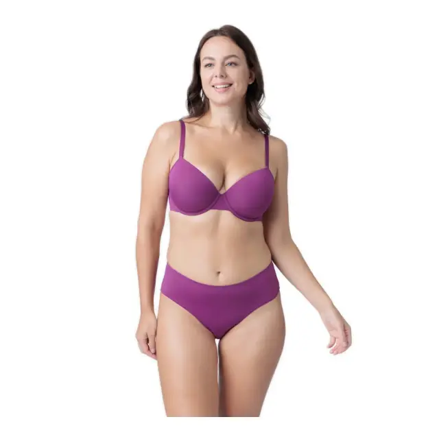 DORINA Γυναικείο Σουτιέν Ara Curves - Διπλό Πακέτο, Χρώμα Μαύρο-Φούξια 2