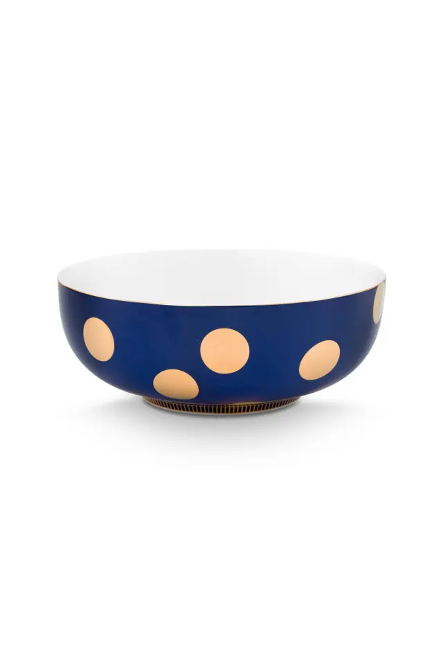 PIP STUDIO - ΣΕΤ/2 ΠΟΡΣΕΛΑΝΙΝΑ ΜΠΩΛ DOT DELIGHT NAVY & GOLD 20cm - One size 3