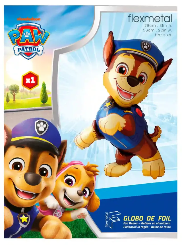 Μπαλόνι Φοιλ Σχήμα Paw Patrol Chase / 79 x 56 εκ