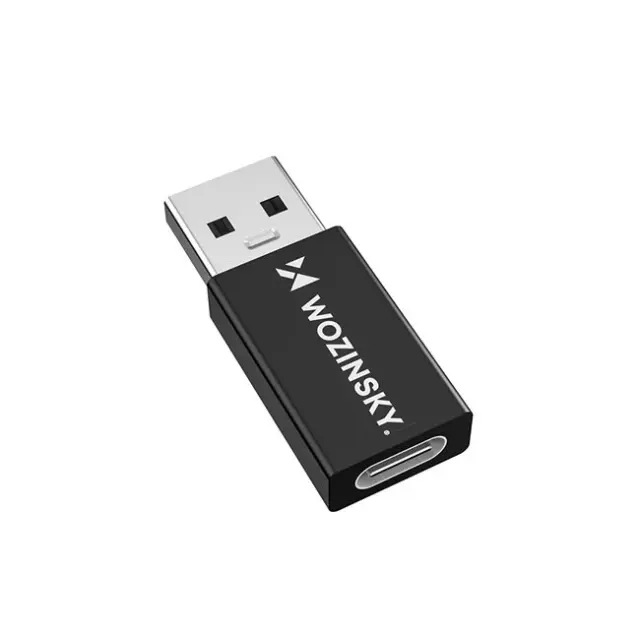 Wozinsky USB Adapter WAAC-01 USB-A to USB-C OTG Black