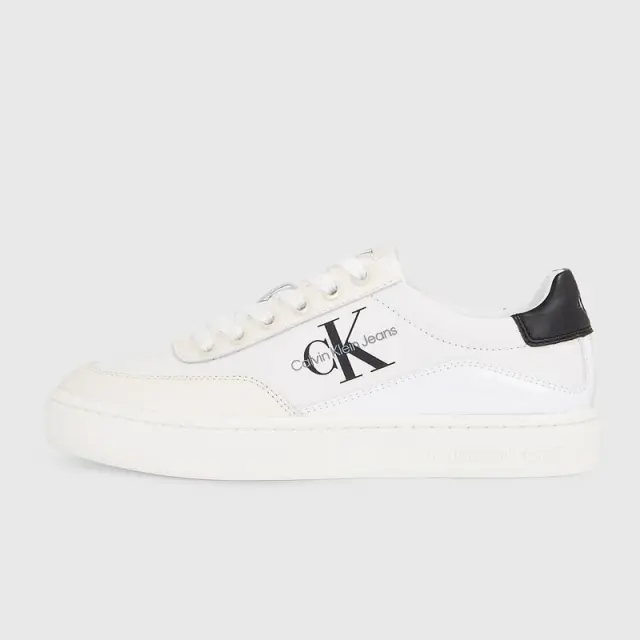 Calvin Klein - Γυναικεία Sneakers Classic Cupsole Low Lace Lth Ml YW0YW01296-01W Λευκό - 41 2