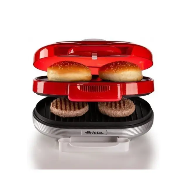 Ariete Συσκευή για Hamburger Party Time 1200W Red (205/00) 2