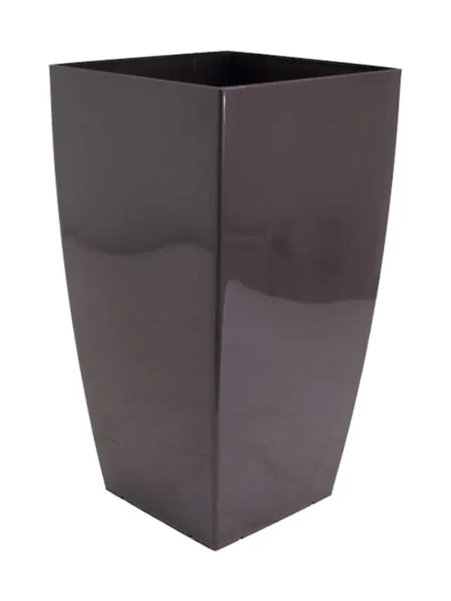 Plastona tetra brillante γλάστρα 65lt - 36x36x66cm Καφέ-BR / 103532