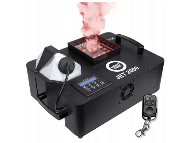 LIGHT4ME JET 2000 vertical smoke machine LED + IR remote