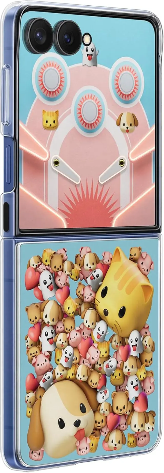 Samsung Flipsuit Case EF-ZF766 for Galaxy Z Flip7, Smartphone Cover, Mobile Phone Case, Protective Case, Insert Cards, Transparent