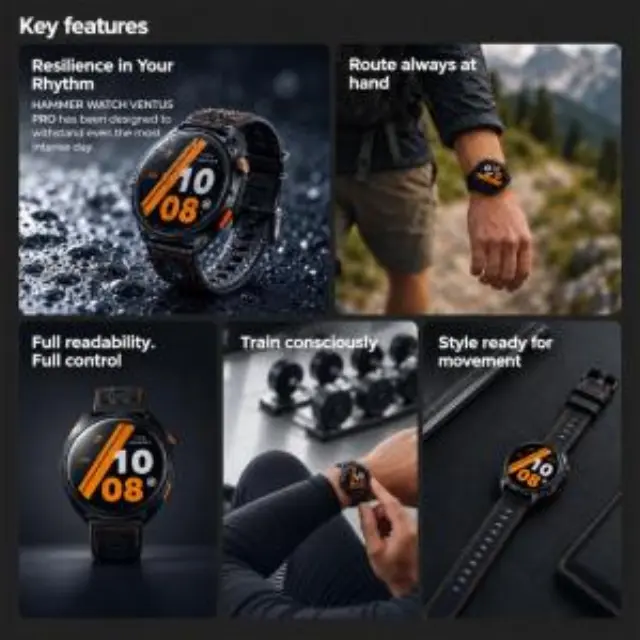 Smartwatch Hammer Watch Ventus Pro 1.43" Μαύρο N71921 2