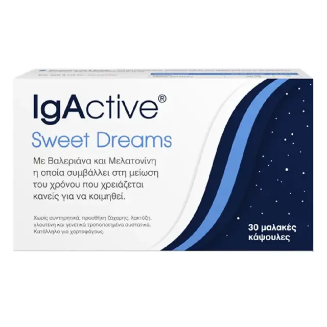 IgActive Sweet Dreams Συμπλήρωμα για τον Ύπνο 30 μαλακές κάψουλες