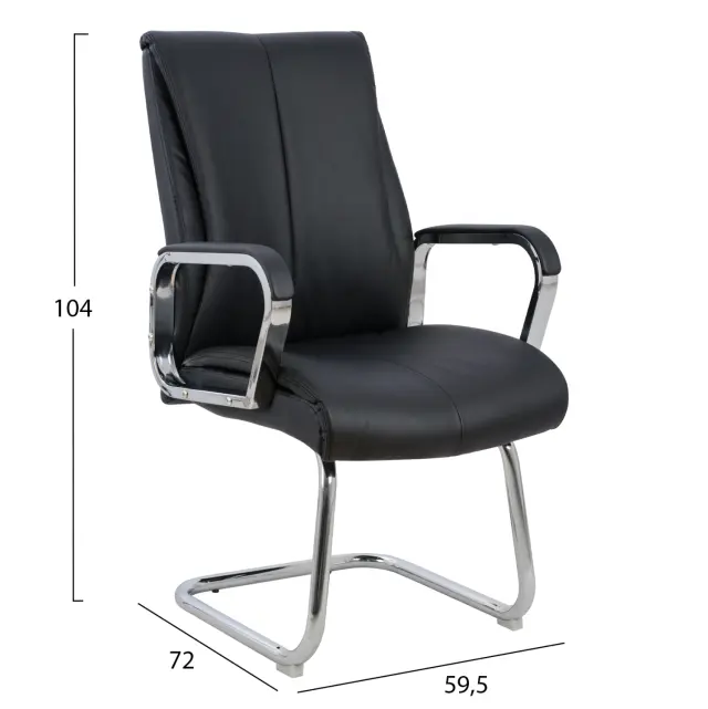 ΚΑΡΕΚΛΑ ΣΥΝΕΡΓΑΣΙΑΣ FB91094.01 ΜΑΥΡΗ 59,5x72x104 cm 2