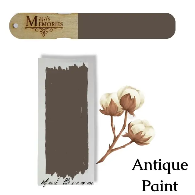 Χρώμα-εφέ πατίνας Antique Paint Maja's Memories, 150ml, Mud Brown