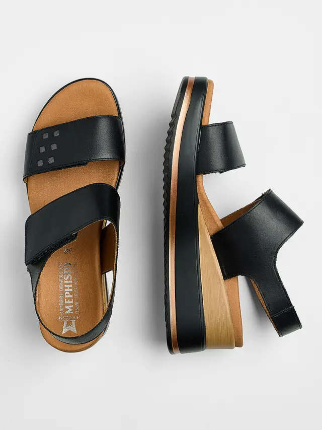 Mephisto Πέδιλα Γυναικείο δέρμα Μαύρο MEP/SWENA BLACK 3