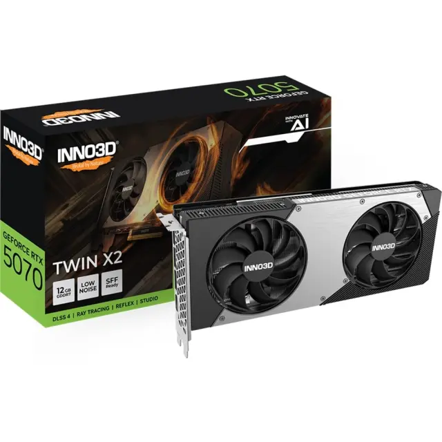 Inno3D GeForce RTX 5070 TWIN X2 (DLSS 4, 3x DisplayPort, 1x HDMI 2.1)