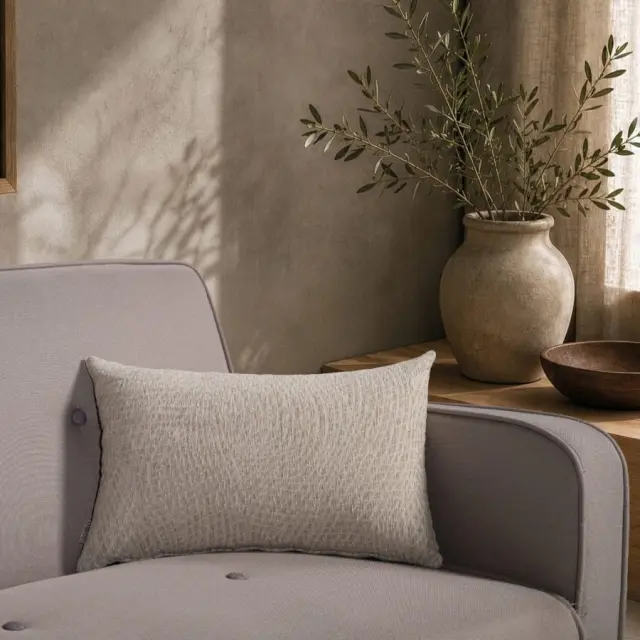 Μαξιλαροθήκη Norman 07 Taupe TEORAN 65x65cm δαπέδου με γέμιση 2