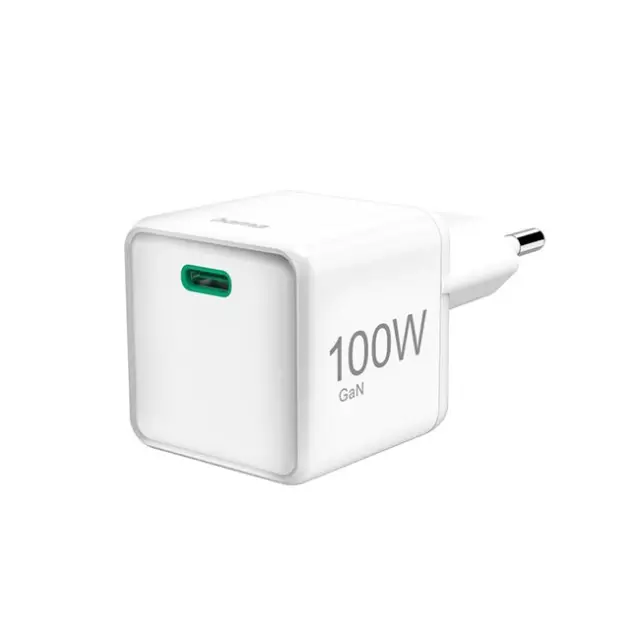 Hama Φορτιστής Supermini 100W GaN PD/QC 1x USB-C White (201942)