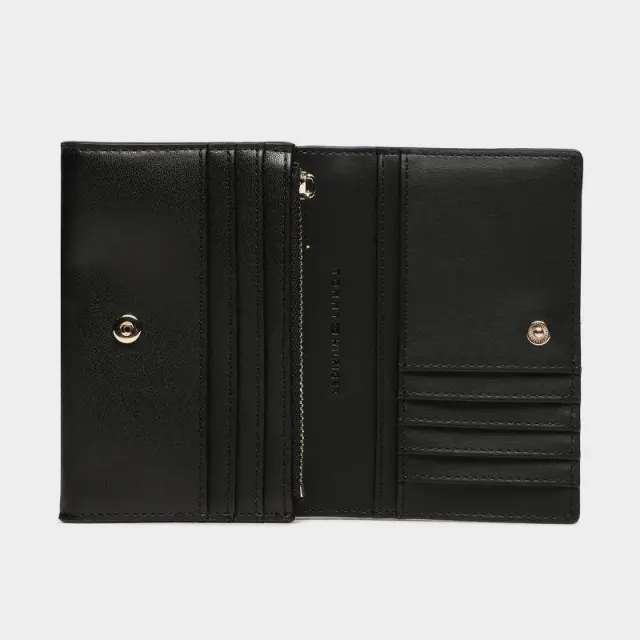 Tommy Hilfiger - Γυναικείο Πορτοφόλι Th Chic Med Flap Wallet AW0AW14887-BDS Μαύρο 3