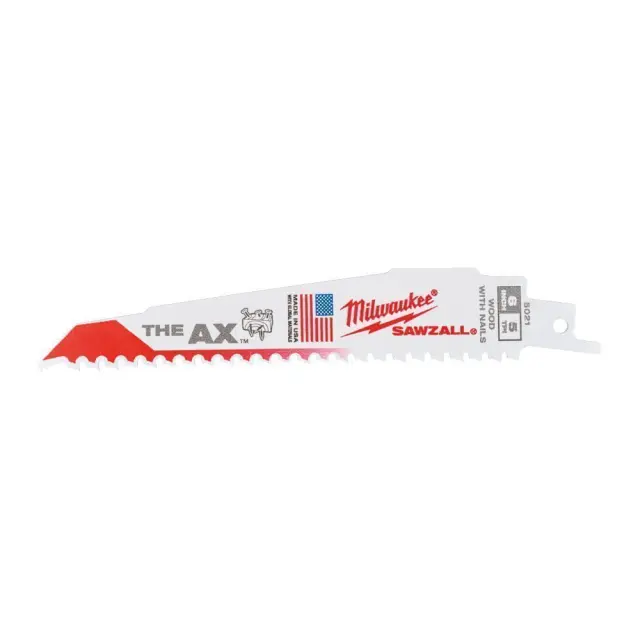 Milwaukee 48475021 - Λάμες κατεδάφισης HEAVY DUTY AX™ για ξύλα με πρόκες 150MMx 5 Tpi – 5 TEM