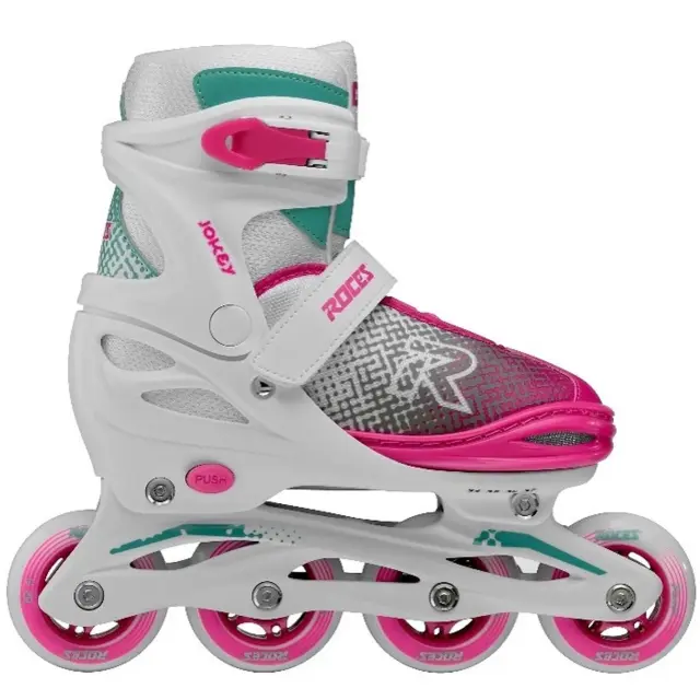 ROCES JOKEY X ΠΑΤΙΝΙΑ ROLLER ΑΥΞΟΜΕΙΟΥΜΕΝΑ IN-LINE WHITE/PINK/AZURE (No 38-41)