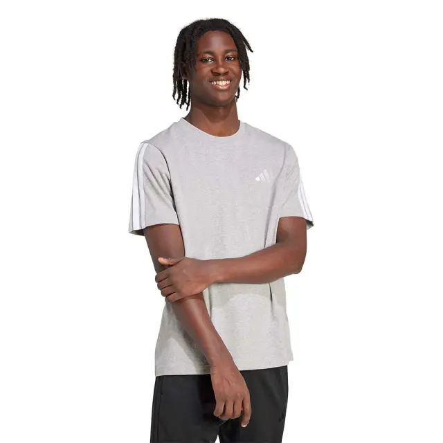 adidas Sportswear Men's 3Stripes Single Jersey T-Shirt Γκρι JV6786 (adidas Sportswear) 3